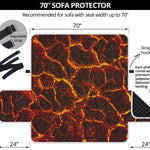 Molten Lava Print Sofa Protector