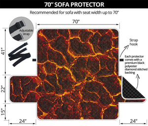 Molten Lava Print Sofa Protector