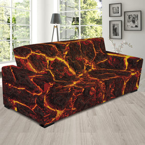 Molten Lava Print Sofa Slipcover