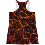 Molten Lava Print Women's Racerback Tank Top