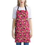 Monkey And Banana Pattern Print Apron