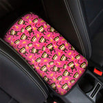 Monkey And Banana Pattern Print Car Center Console Cover