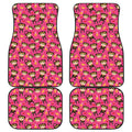 Monkey And Banana Pattern Print Front and Back Car Floor Mats