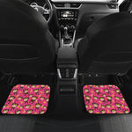 Monkey And Banana Pattern Print Front and Back Car Floor Mats