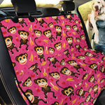 Monkey And Banana Pattern Print Pet Car Back Seat Cover