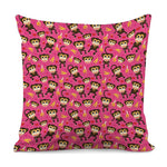 Monkey And Banana Pattern Print Pillow Cover