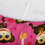 Monkey And Banana Pattern Print Sofa Cover