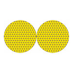 Monkey Emoji Pattern Print Car Coasters