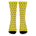 Monkey Emoji Pattern Print Crew Socks