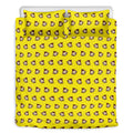 Monkey Emoji Pattern Print Duvet Cover Bedding Set