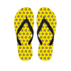 Monkey Emoji Pattern Print Flip Flops