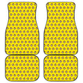 Monkey Emoji Pattern Print Front and Back Car Floor Mats