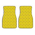 Monkey Emoji Pattern Print Front Car Floor Mats