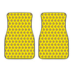 Monkey Emoji Pattern Print Front Car Floor Mats