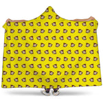 Monkey Emoji Pattern Print Hooded Blanket