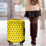 Monkey Emoji Pattern Print Luggage Cover
