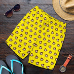 Monkey Emoji Pattern Print Men's Shorts