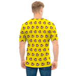 Monkey Emoji Pattern Print Men's T-Shirt