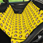 Monkey Emoji Pattern Print Pet Car Back Seat Cover