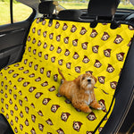 Monkey Emoji Pattern Print Pet Car Back Seat Cover