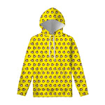 Monkey Emoji Pattern Print Pullover Hoodie