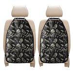 Monochrome Dinosaur Fossil Pattern Print Car Seat Organizers