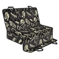 Monochrome Dinosaur Fossil Pattern Print Pet Car Back Seat Cover