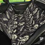 Monochrome Dinosaur Fossil Pattern Print Pet Car Back Seat Cover