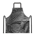Monochrome Dinosaur Fossil Print Apron