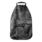 Monochrome Dinosaur Fossil Print Car Seat Organizers