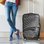 Monochrome Dinosaur Fossil Print Luggage Cover