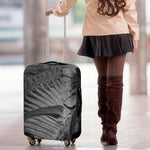 Monochrome Dinosaur Fossil Print Luggage Cover