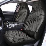 Monochrome Dinosaur Fossil Print Universal Fit Car Seat Covers