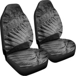 Monochrome Dinosaur Fossil Print Universal Fit Car Seat Covers