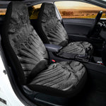 Monochrome Dinosaur Fossil Print Universal Fit Car Seat Covers
