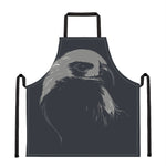 Monochrome Eagle Print Apron