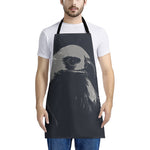 Monochrome Eagle Print Apron