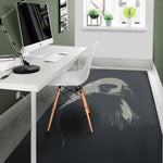 Monochrome Eagle Print Area Rug
