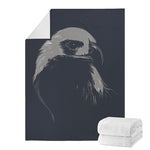 Monochrome Eagle Print Blanket