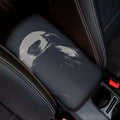 Monochrome Eagle Print Car Center Console Cover