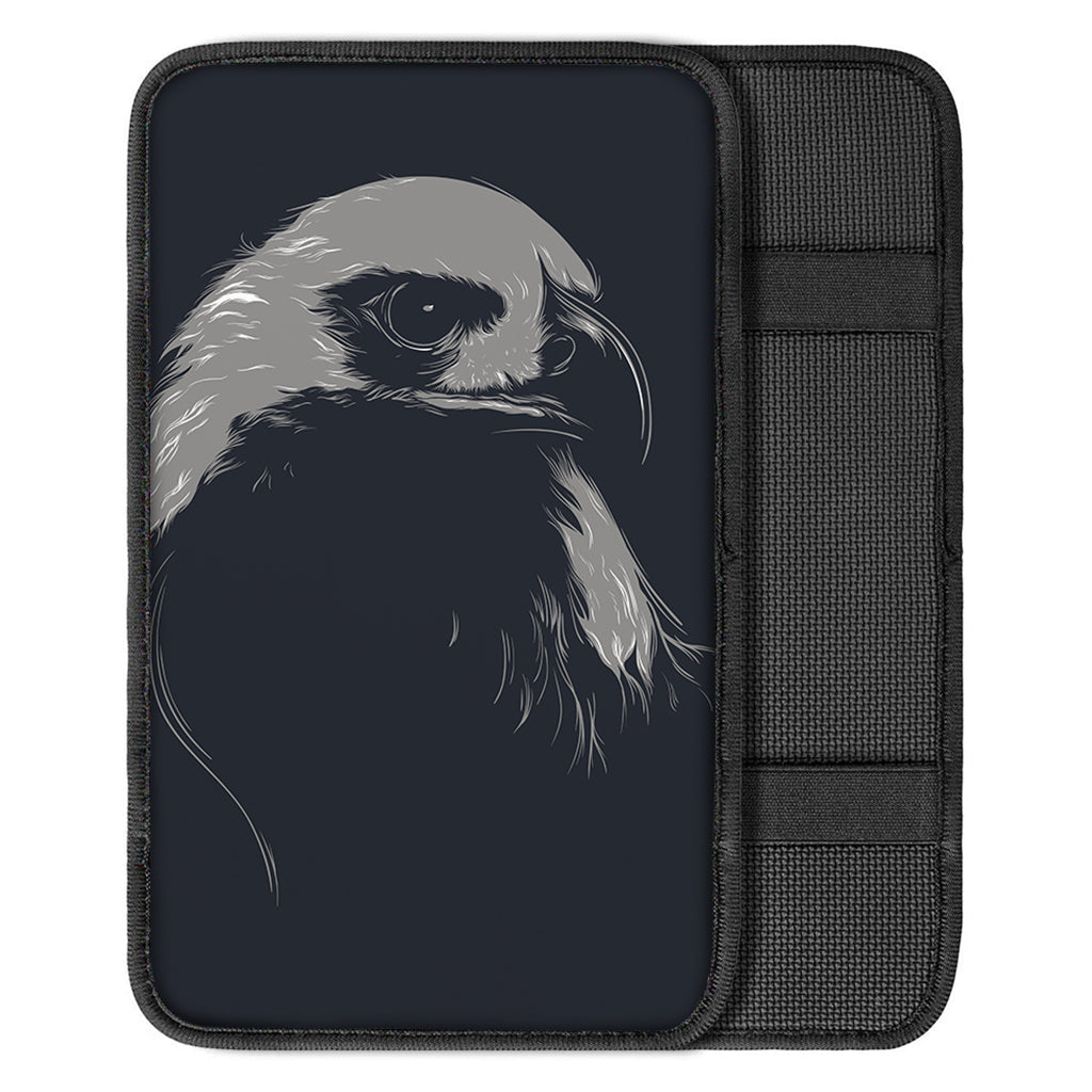 Monochrome Eagle Print Car Center Console Cover