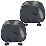 Monochrome Eagle Print Car Headrest Covers