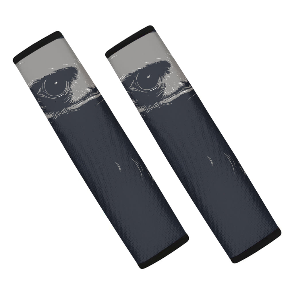 Monochrome Eagle Print Car Seat Belt Covers