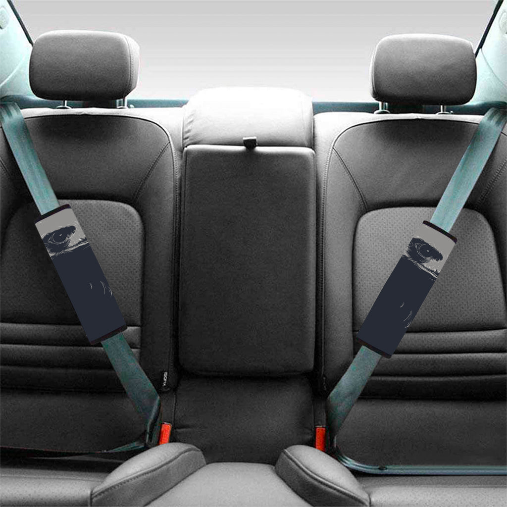 Monochrome Eagle Print Car Seat Belt Covers