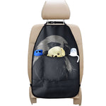 Monochrome Eagle Print Car Seat Organizers