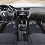 Monochrome Eagle Print Front and Back Car Floor Mats