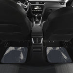 Monochrome Eagle Print Front and Back Car Floor Mats