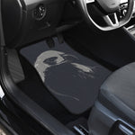 Monochrome Eagle Print Front and Back Car Floor Mats