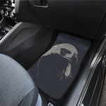Monochrome Eagle Print Front and Back Car Floor Mats