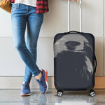 Monochrome Eagle Print Luggage Cover